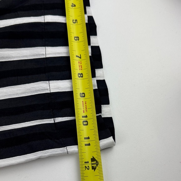 H&M Black and White Striped Women's Wide Leg Pants - Picture 10 of 12